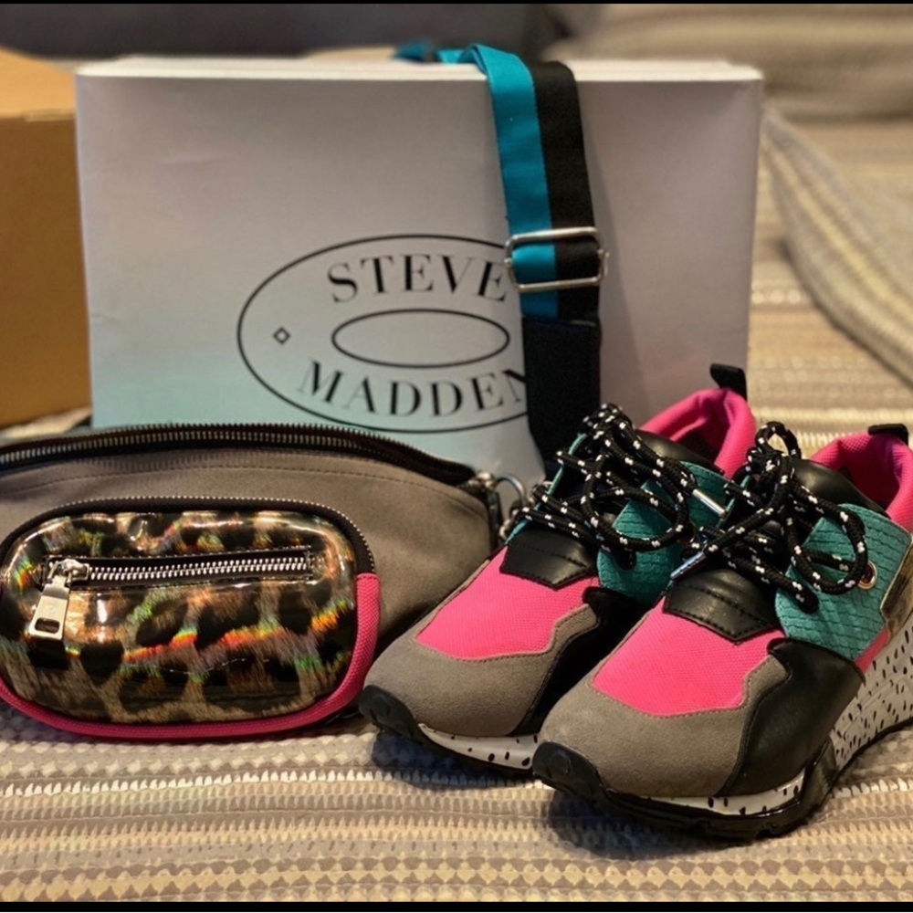 Steve Madden sneakers and bag. SOLD TOGETHER